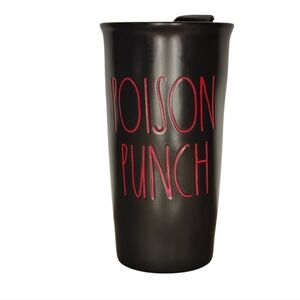 Rae Dunn Poison Punch Ceramic Travel Mug Gothic Coffee Cup Mug